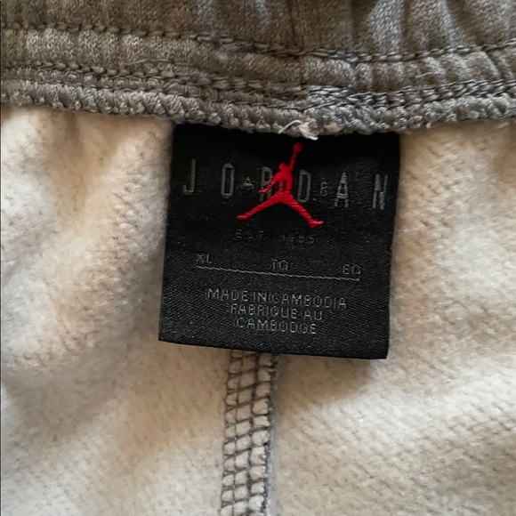 Jordan Heather Gray Sweatsuit (Full Zip Hoodie and Sweatpants) Men’s Sz XL - Picture 9 of 16